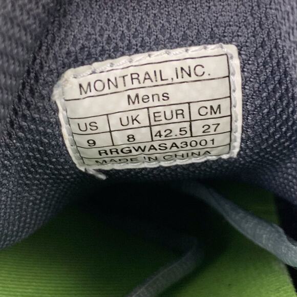 Montrail Hiking Shoes Grey Outdoor Sneakers Men's 9 - Picture 6 of 10